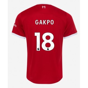 Liverpool Cody Gakpo #18 Domaci Dres 2023-24 Kratak Rukavima